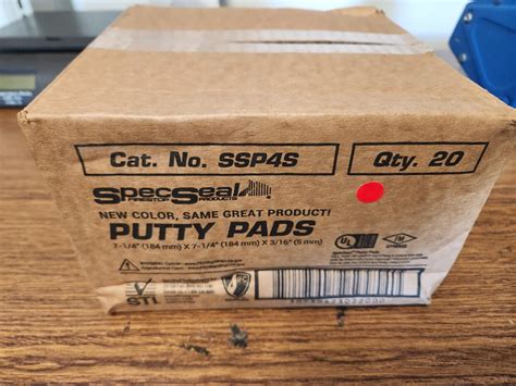 SSP4S SpecSeal Putty Pads For Electrical Boxes 